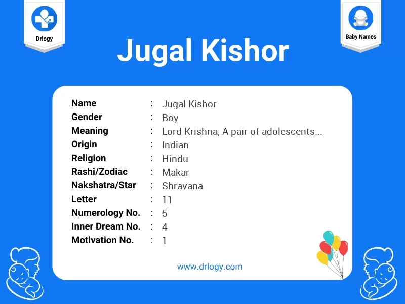 Jugal Kishor Name Meaning